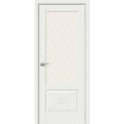 Дверь межкомнатная Прима-13 Ф2 White Matt White Сrystal mr.wood