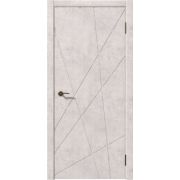 Межкомнатная дверь Коралл ПГ ПВХ бетон светлый