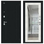 Дверь входная Флэш Букле черное/Bianco Veralinga BRAVO