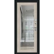 Дверь входная Флэш Букле черное/Cappuccino Veralinga BRAVO