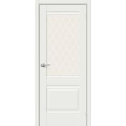 Дверь межкомнатная Прима-3 White Matt White Сrystal mr.wood